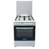 Aragaz combinat 65 l, 4 arzatoare, Aprindere electrica, Grill, Timer, Curatare traditionala, 60 cm, Alb SNAIGE FGE 6405 WM 