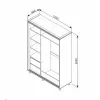Корпус шкафа  Ambianta 1.2 m Alb 
