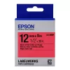 Cartus cerneala  EPSON 12mm/9m,  Pastel Blk/Red,   LK4RBP C53S654007  