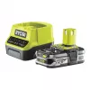Acumulator si incarcator  RYOBI RC18120-125  
