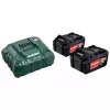 Аккумулятор и зарядное устройство 2x4.0 Ah, 18B+ASC METABO 685050000 