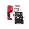 Card de memorie MicroSD 64GB KINGSTON CANVAS SELECT PLUS SDCS2/64GBSP Class10,  A1,  UHS-I