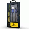Cablu USB  Cablexpert Blister MicroUSB/USB2.0,   1.0 m,  Cablexpert Cotton Braided Blue Jeans,  CC-USB2J-AMmBM-1M-BL 