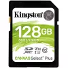 Карта памяти SD 128GB KINGSTON Canvas Select Plus SDS2/128GB Class 10,  UHS-I,  U1