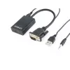 Adaptor  VGA into digital HDMI + 3.5 mm audio GEMBIRD A-VGA-HDMI-01 