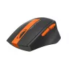 Wireless Mouse A4Tech FG30 Black/Orange, Optical, 1000-2000 dpi, 6 buttons, Ergonomic, 1xAA, USB
