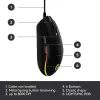 Игровая мышь  RGB iluminare LOGITECH G102 LIGHTSYNC RGB iluminare,  Black,  6 Programmable buttons,  200- 8000 dpi,  Onboard memory