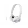 Наушники с микрофоном  SONY MDR-ZX110AP White 