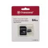 Card de memorie MicroSD 64GB TRANSCEND TS64GUSD350V Class 10,  UHS-I (U1) SD adapter