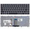 Клавиатура для ноутбука  LENOVO Flex 2-14 G40 B40  w/Backlit ENG/RU Silver/Black