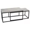 Стол офисный PAL melaminat,  Metal,  Grafit gri,  Negru,   DP Cafea Duo Town 90 x 45 x 50