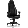 Fotoliu Gaming Metal, Piele eco, Gazlift, 150 kg, 165-190 cm, Negru NobleChairs Icon NBL-ICN-PU-BLA Black/Black 