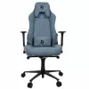 Fotoliu Gaming Soft Fabric AROZZI Vernazza Soft Fabric Blue Grey Gazlift, 145 kg, 165-190 cm