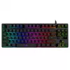 Gaming Keyboard SVEN KB-G7400, membrane with tactile feedback, 87 keys, 12 Fn-keys, Backlight, USB, Black