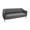Диван Canapea,  Piele artificiala,  180 x 84 x 77 cm DP King~Black 