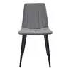 Scaun Metal,  Placaj,  Spuma poliuretanica,  Stofa,  Gri inchis,  Negru,   DP DC-90P~N23 Catifea-Dark grey+Black legs 85 x 43 x 54 