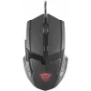 Gaming Mouse Trust Gaming GXT 101 Gav, 600 - 4800 dpi, 6 button, Illuminated logo in continuously changing colours ,Ergonomic & comfortable design, 1,8 m USB, Black