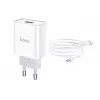 Incarcator  Hoco C81A Asombroso single port charger set(Type-C)(EU) white 