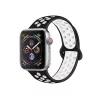 Ремешок браслет для часов  APPLE SPORT  WATCH STRAP  SILICA GEL 38/40 WHITE BLACK 