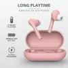 Casti cu fir TWS TRUST Nika Touch Bluetooth Wireless Pink 