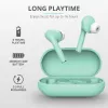 Casti fara fir TWS TRUST Nika Touch Bluetooth Wireless Turquoise 