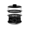 Oala de fiert cu aburi 6 l,  900 W,  2 zone gatire,  Orez,  Legume,  Peste,  Carne,  Negru Tefal VC140131 