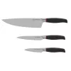 Set cutite Inox,  19.5, 12.5, 9 cm,  Negru POLARIS PRO collection-3SS 