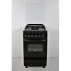 Aragaz combinat 4 arzatoare,  Curatare traditionala,  50 cm,  Negru WOLSER WL-50601 BGE 