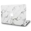 Pelicula protectoare decorativa  HELMET Hardshell for Macbook Pro 13" (2016/2017),  Marble Silver 