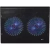 Trust  Azul, Notebook Cooling Pad up to 17.3”, 2x125 mm silent cooling fans illuminated by 4 blue LED lights, Black