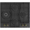 Plita incorporabila cu gaz 4 arzatoare,  Email,  Arzator Wok,  Aprindere electrica,  Negru GORENJE GW 6D42 CLB 