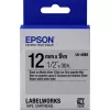 Cartus  EPSON 12mm/9m,  Matte Blk/MattSiv,  LK4SBE C53S654017 