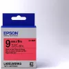 Cartus  EPSON LK3RBP; 9mm/9m Pastel,  Black/Red,  C53S653001 