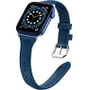 Bratara pentru ceas  HELMET LEATHER APPLE WATCH STRAP 38/40 M/L BLUE 