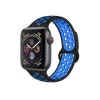 Ремешок браслет для часов  HELMET SPORT APPLE WATCH STRAP  SILICA GEL 38/40 M/L BLUE BLACK 