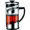 French-press Sticla,  Inox,  Transparent  TEO 1.0 l 