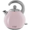 Ceainic electric 1.5 l,  2400 W,  Inox,  Roz Russell Hobbs Bubble Kettle Pink,  24402-70 
