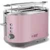 Prajitor de pâine 930 W,  2 felii,  6 moduri,  Control mecanic,  Roz Russell Hobbs Bubble Soft Pink,  25081-56 