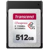 Карта памяти 512GB CFexpress 2.0 Type B TRANSCEND TS512GCFE820 PCIe 3.0 x2,  NVMe 1.3