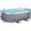Каркасный металлический бассейн 3668 l, 305 x 200 x 84 cm, 3-6, 6-12 ani, adulti BESTWAY 5614ABW Power Steel Oval 5614ABW