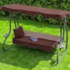 Balansoar  Otel,  Poliester,  PVC,  Maro,   TechnoWorker CORFU 200 x 120 x 164 