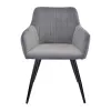 Scaun Metal,  Placaj,  Spuma poliuretanica,  Stofa,   Iris Sur,  Negru DP DC-1936 Iris 60x 63 x 82 