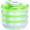 Сушилка для фруктов 400 W,  6 sectiuni,  Plastic,  Verde,  Alb MPM MSG-06 