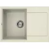 Chiuveta Incastrabila,  Granit artificial,  Bianco Antina Elleci EASY 135 