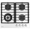 Plita incorporabila cu gaz 4 arzatoare,  Arzator Wok,  Sticla calita,  Control mecanic,  Alb HANSA BHKW611301 