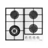 Plita incorporabila cu gaz 4 arzatoare,  Arzator Wok,  Sticla calita,  Control mecanic,  Alb HANSA BHKW631540 