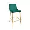 Scaun Metal,  Stofa,  Catifea,  Verde DP Clasic Green Golden legs 48 x 104 x 54