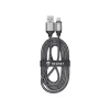 Кабель  HELMET CABLE USB TO LIGHTNING NYLON 2M,  WHITE/BLACK 