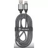 Cablu  HELMET Helmet Cable USB to Micro USB Nylon 2m,  White/Black 