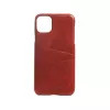 Husa 5.8" HELMET Helmet Case Leather iPhone 11 Pro with Pocket,  Red 